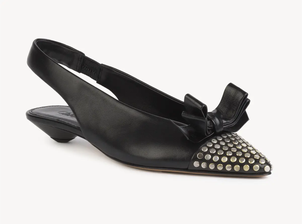 春新作　靴　リボンパンプス クロエ