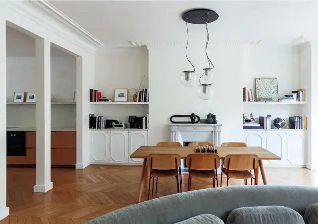 リノベーションで、キッチンからリビングまでを、広々としたオープンスペースに