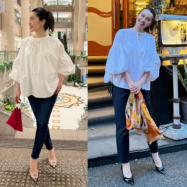 一枚でサマになる前後2WAYブラウス