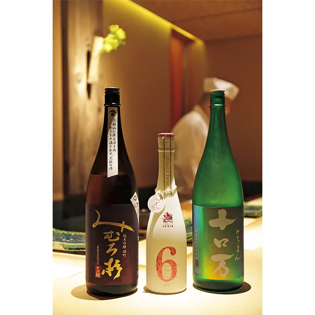 うま味を感じる「みむろ杉 純米吟醸」 など魅力的な日本酒がそろう