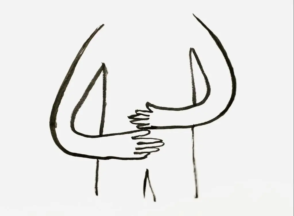 OurAge×Webエクラ　直にお腹　イラスト