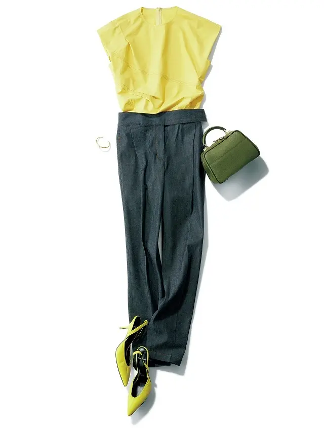 シクラスのデニム「ストレッチデニム パンツ」を使用したコーデ