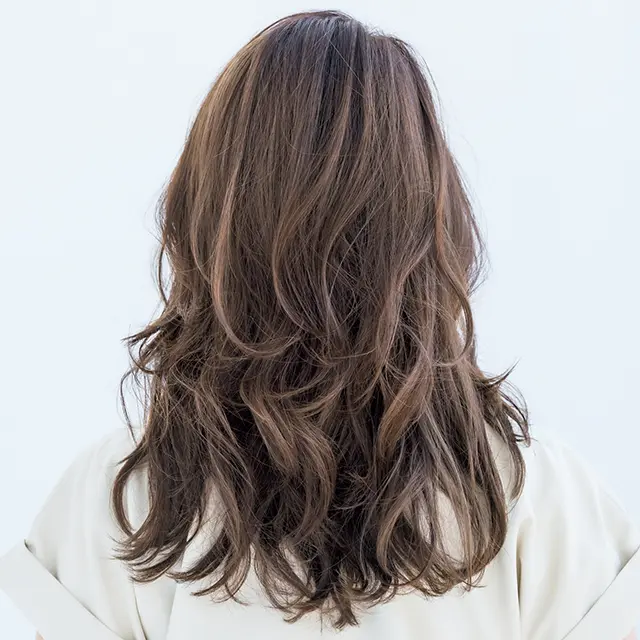 ロングヘア　バック