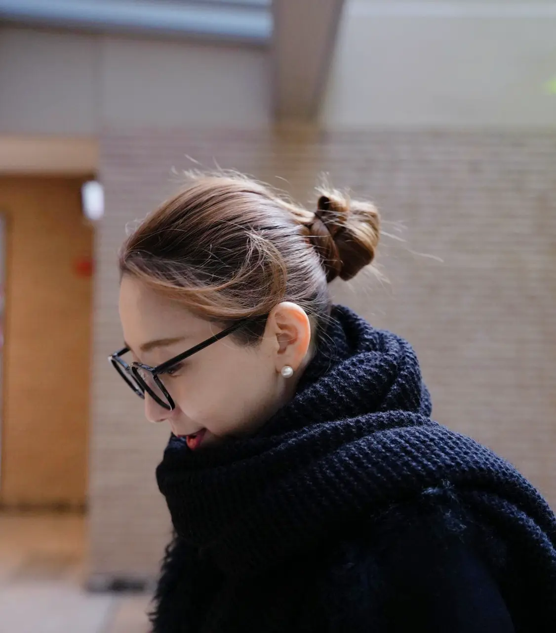 華組　法村さん　ZARA　マフラー