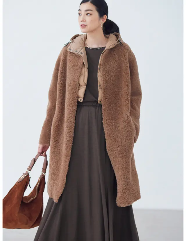 濃いベージュとブラウンコーデのゆうき