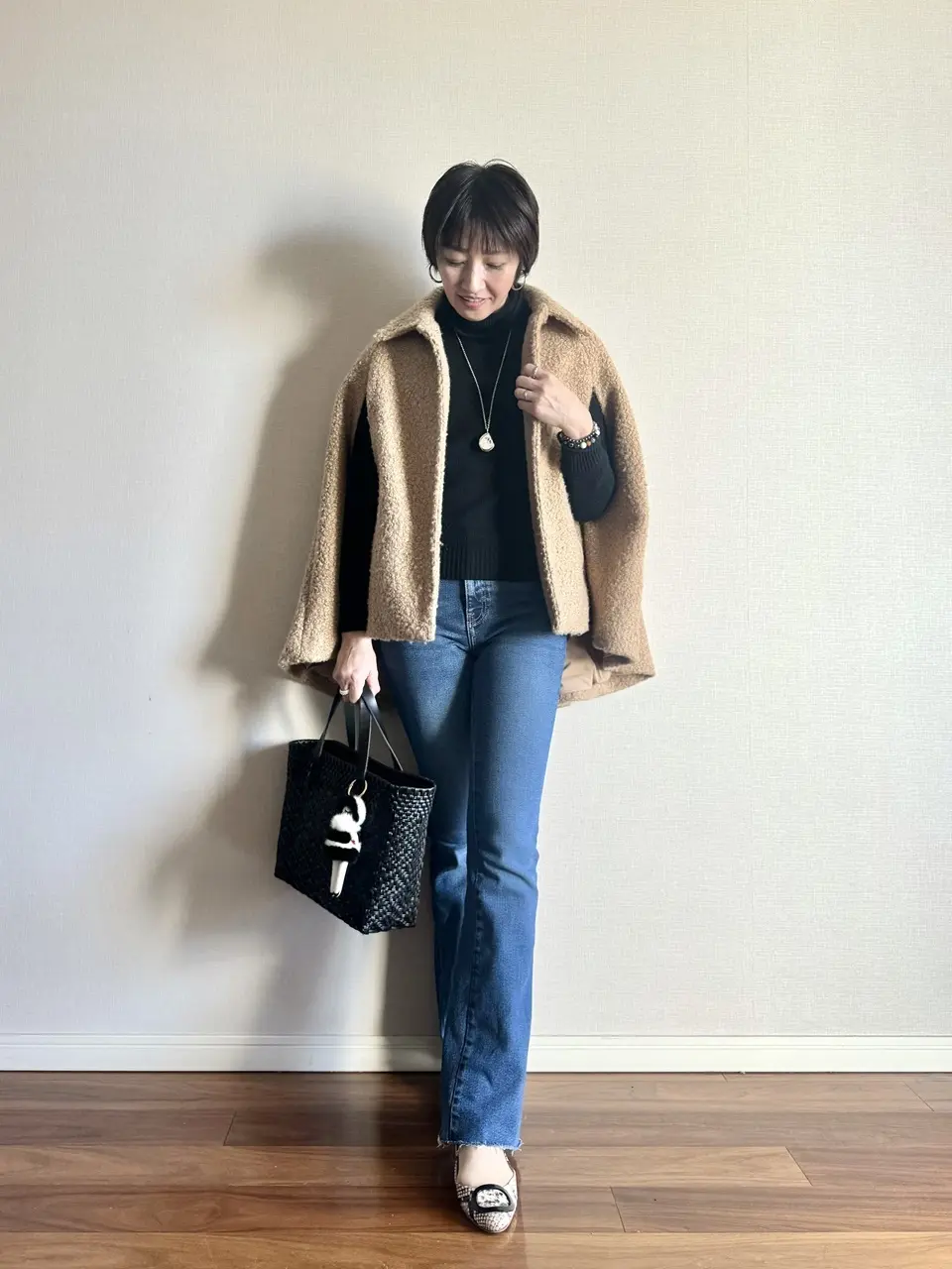 ZARA Z1975 FLARE ハイライズ デニムパンツ③