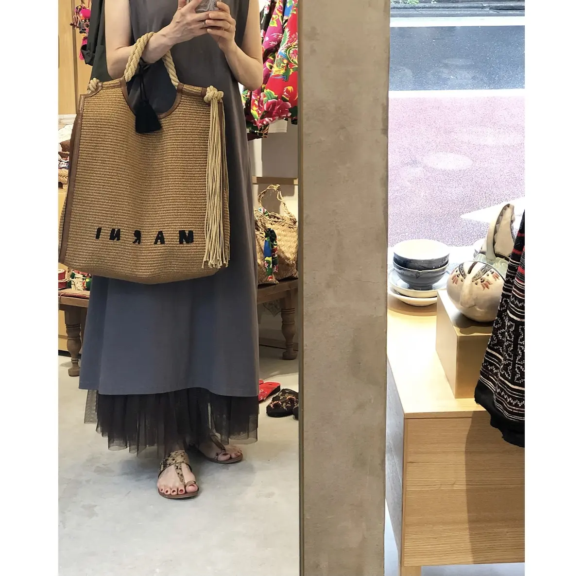 GUショルダータックワンピ❤︎4コーデの画像_7