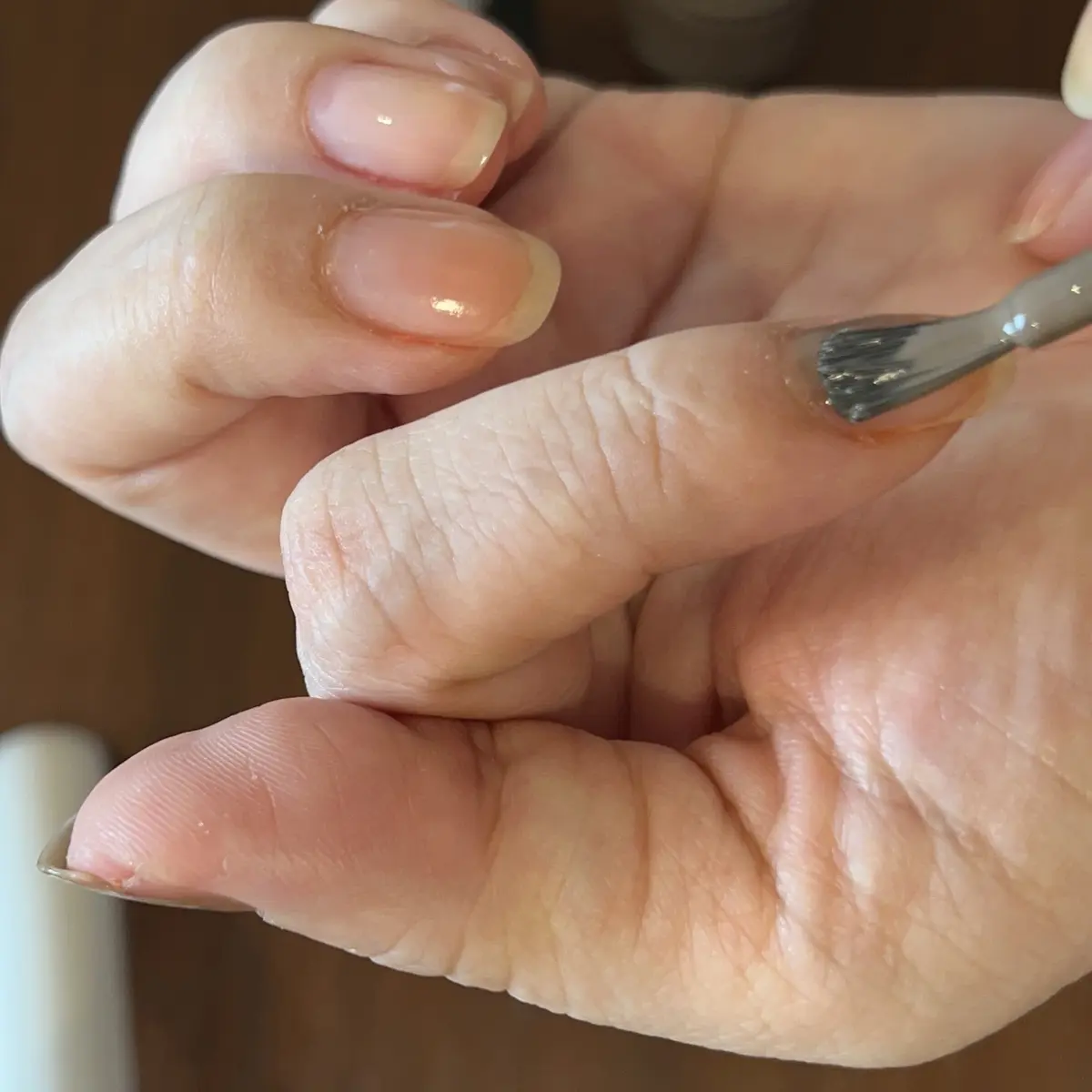 ネイルカラー　一度塗り