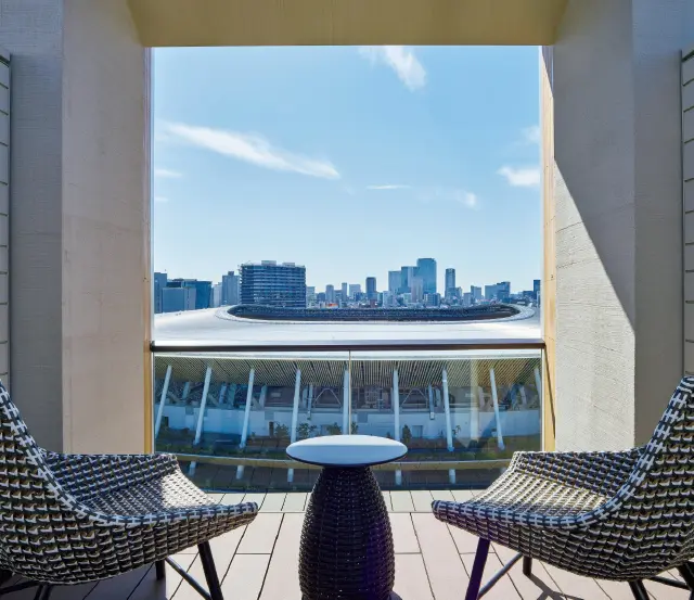 ジュニアスイートの客室テラス