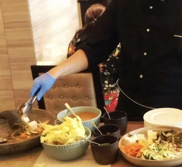 目の前で作ってくれる