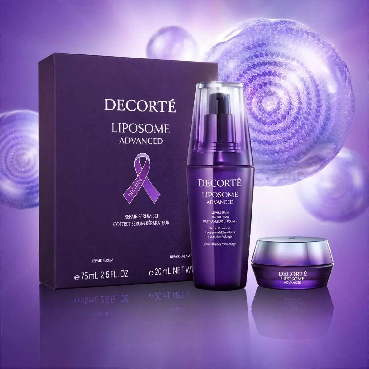 DECORTÉ PURPLE RIBBON PROJECT リポソーム アドバンスト リペアセラム