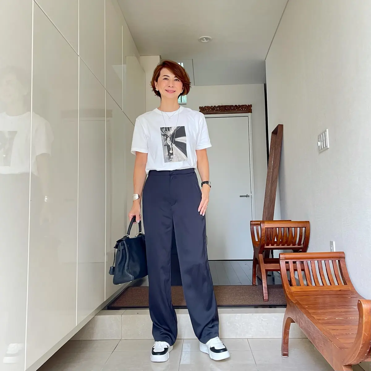 ZARAスニーカーでワンマイルコーデの画像_3