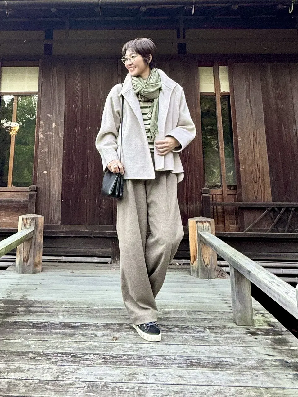 熱海旅行コーデ