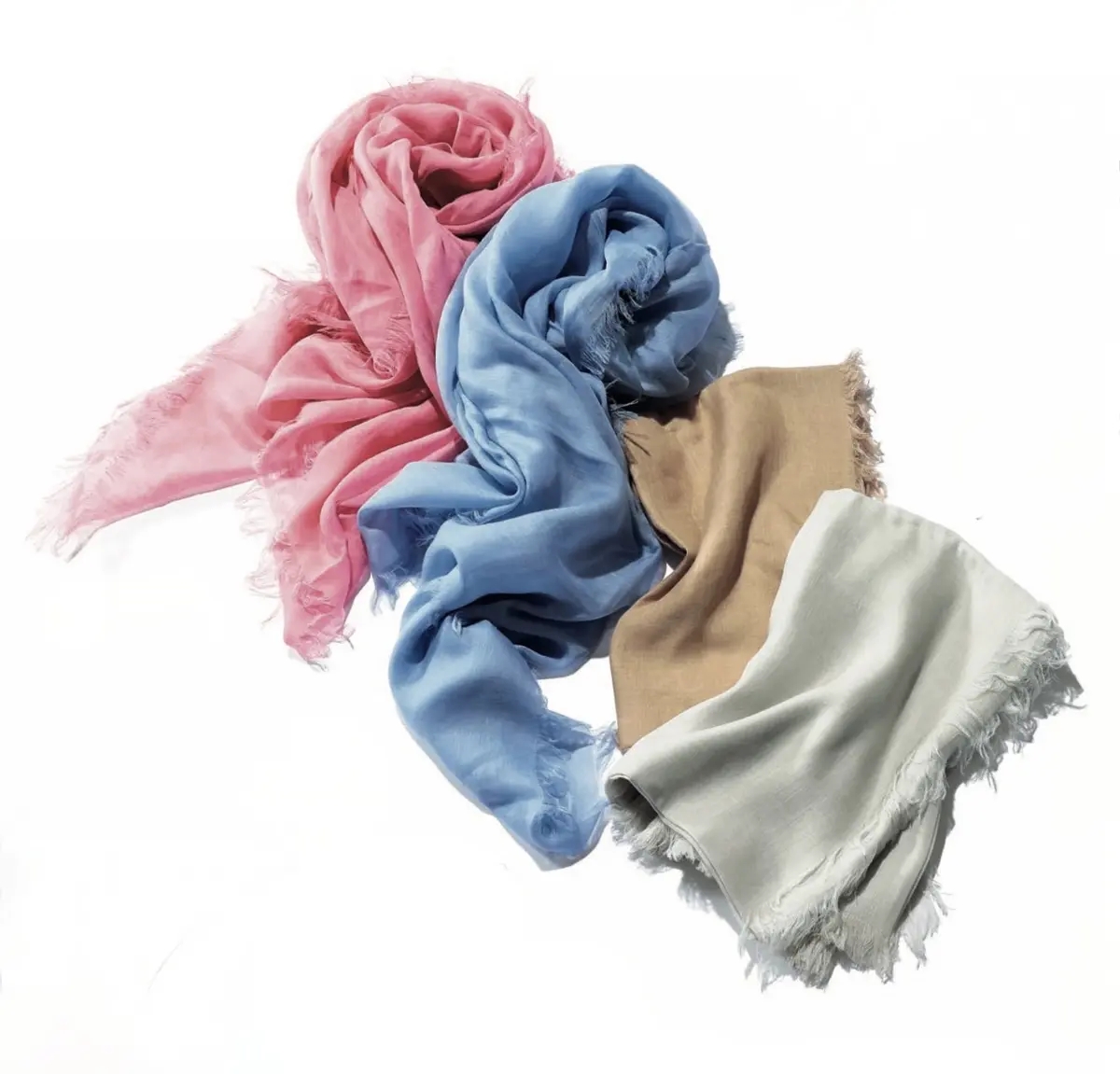 ASAUCE MELER リネンモダールシルクメランジュソリッドストール