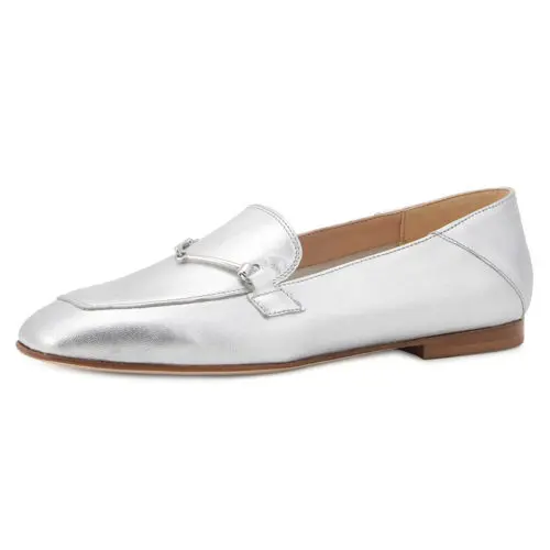 FABIO RUSCONI シルバービットローファー