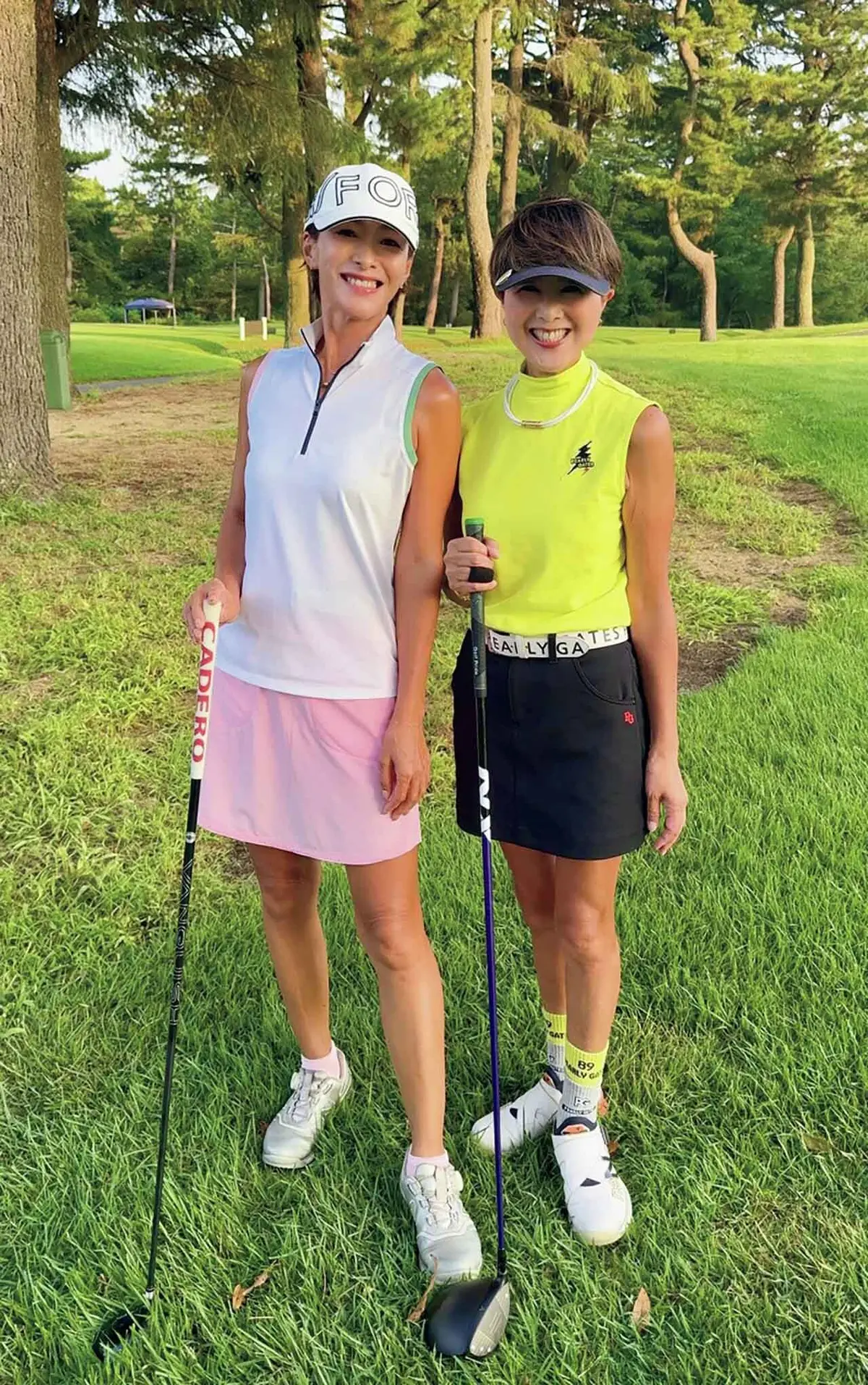 ハイスコアをねらう実力派チーム。 ゴルフブランドのウエアで機能重視