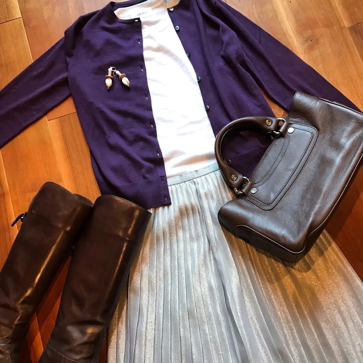 キラキラスカートで華出しコーデの画像_1