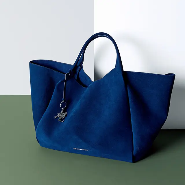 エンポリオ アルマーニの スエードトートバッグ