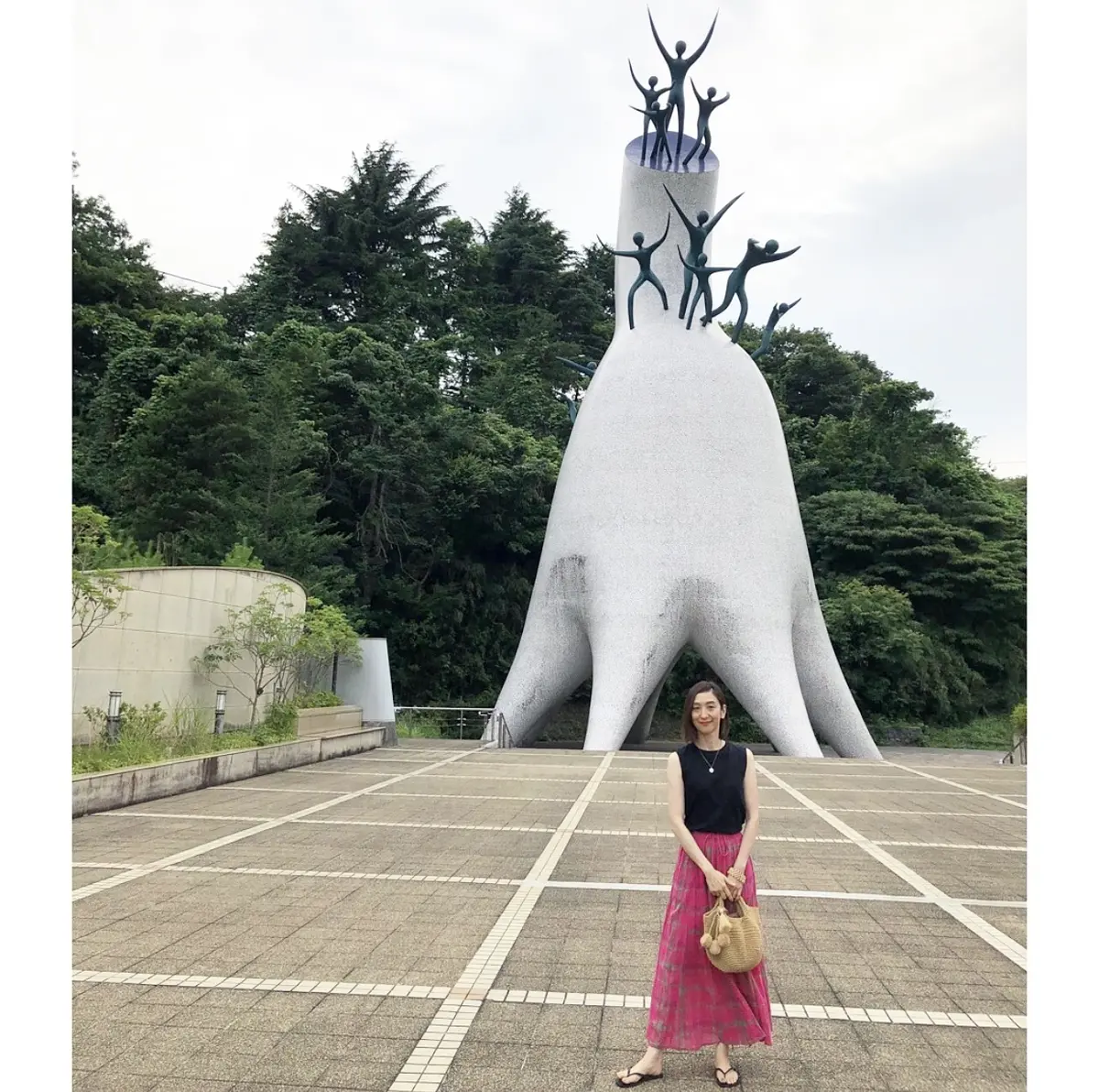ピンクスカートで、岡本太郎美術館へ❤︎の画像_7