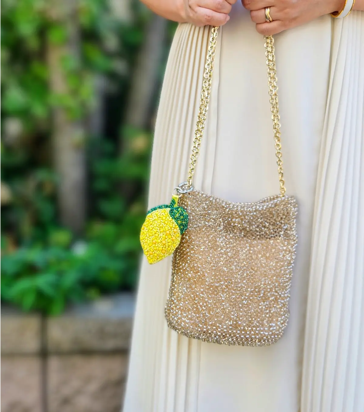 チャーム、バッグチャーム、キーホルダー、ZARA、ザラ、アンテプリマ、ガーデンパーティー、ワイヤーバッグ