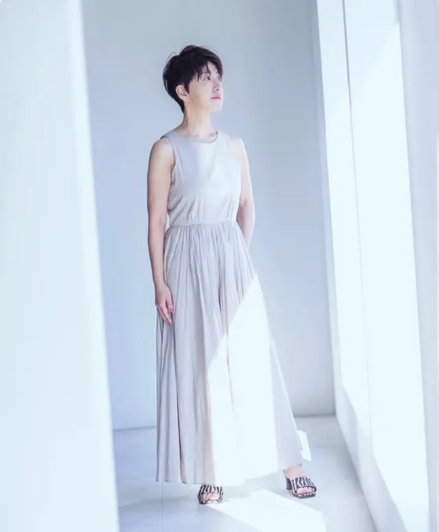 大人ベージュ ワンピース✨の画像_1