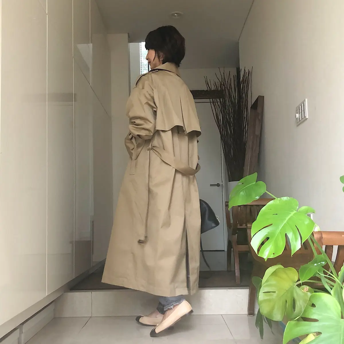 ゆったりな オーバーサイズトレンチコートの画像_5