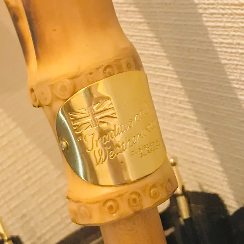 Traditional Weatherwear (トラディショナル ウェザーウェア)のCLEAR UMBRELLA BAMBOOの持ち手