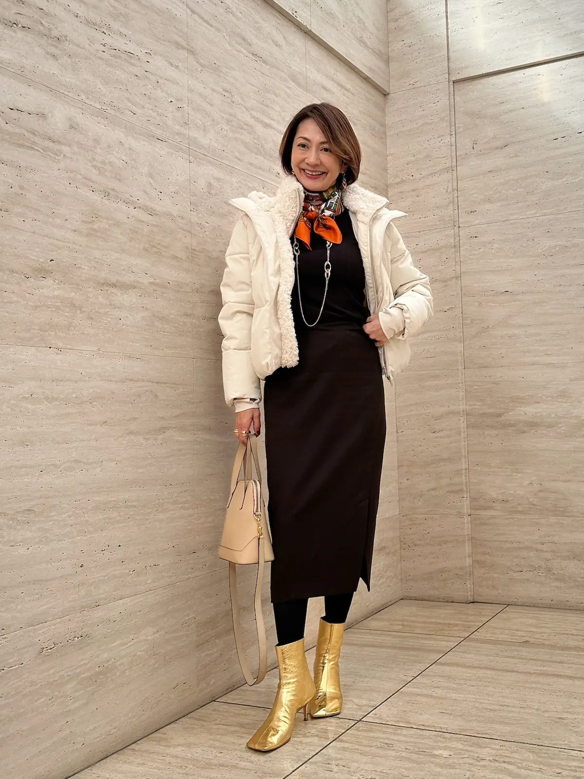 ZARAのダウンで冬のあったかコーデの画像_11