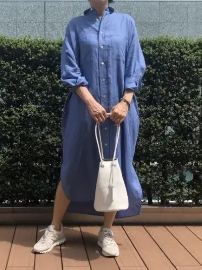 TICCA×eclat ダブルポケットロングシャツ ￥31,900