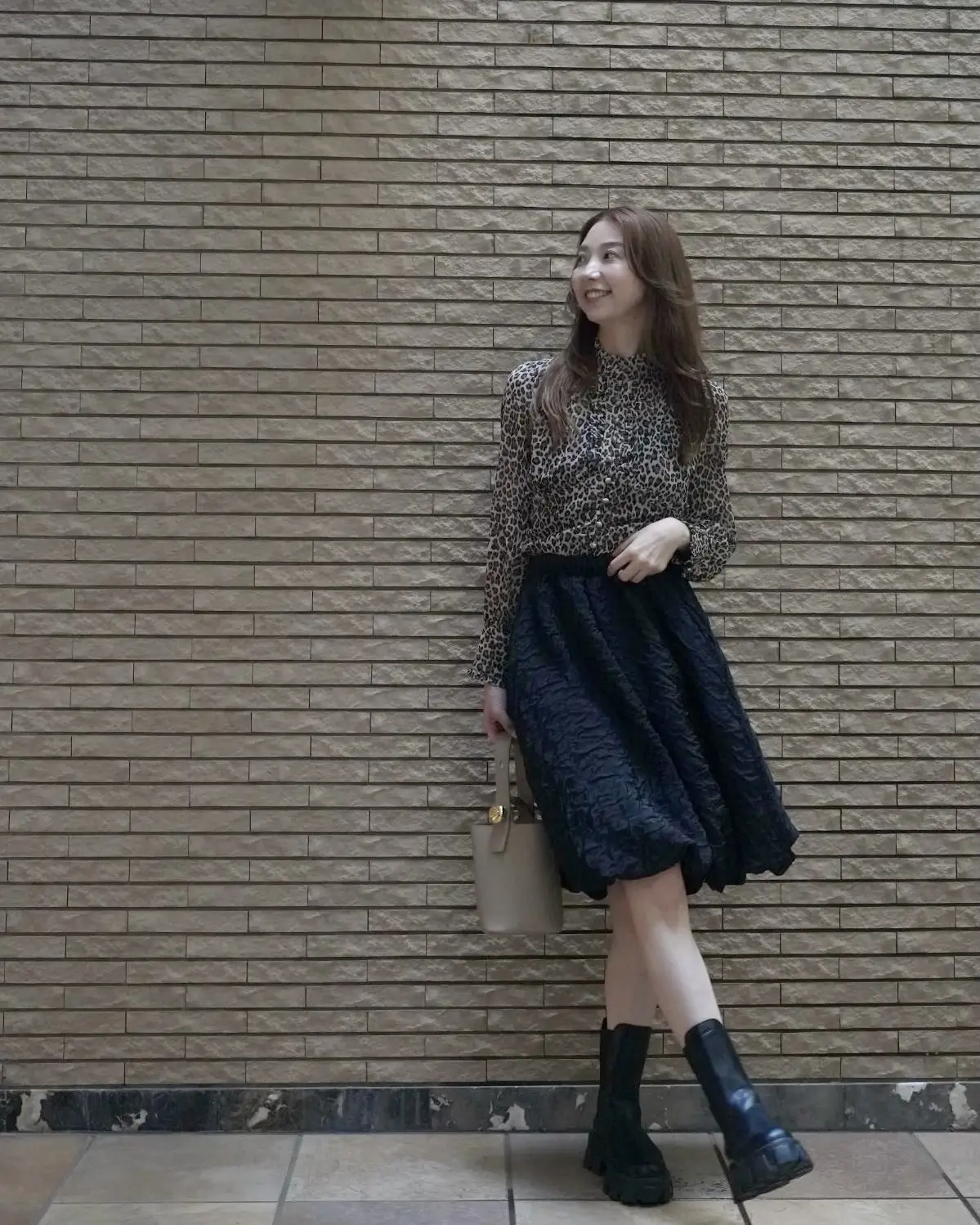 レオパードブラウス🤎🖤抜け感コーデ🍂の画像_6