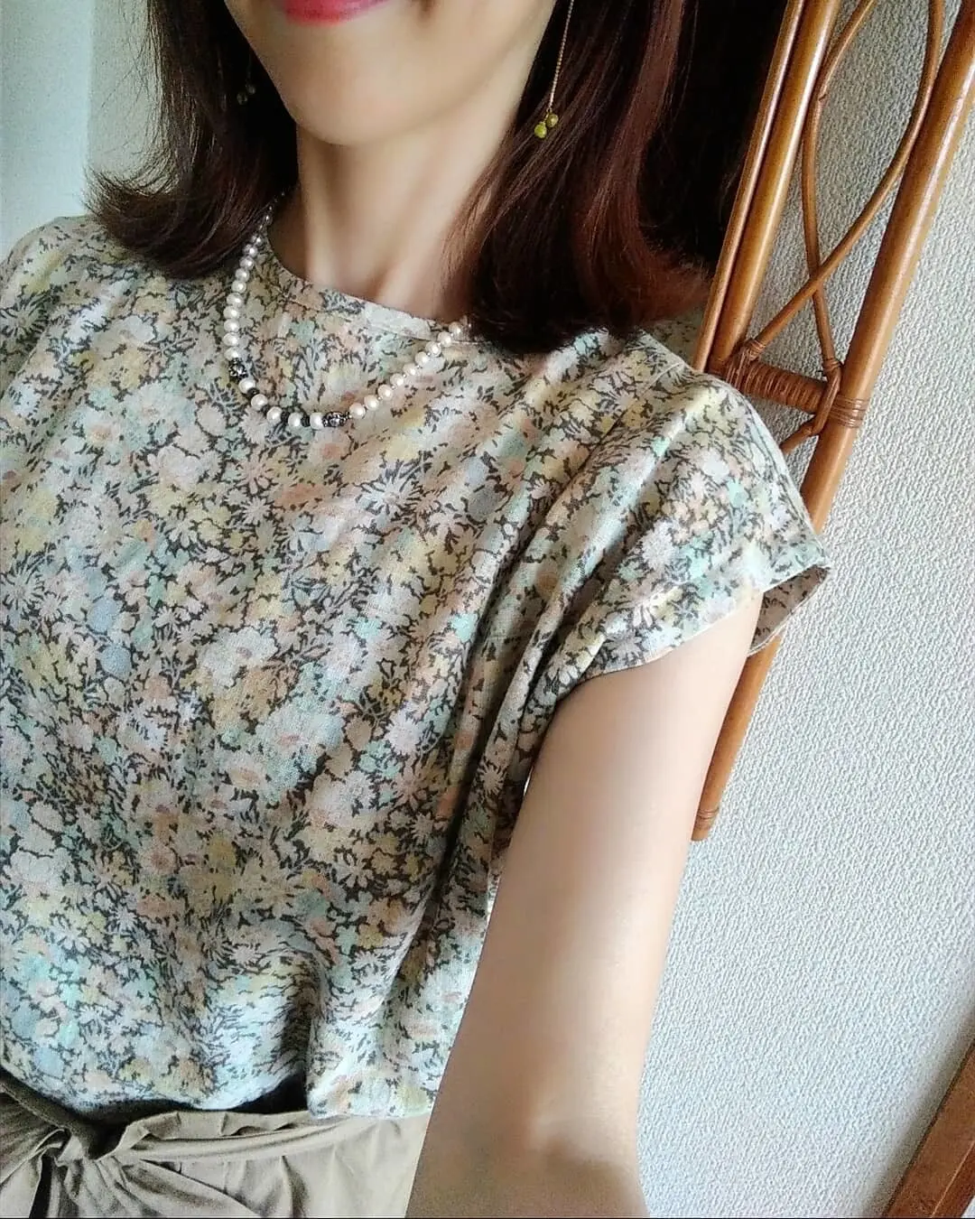 花柄トップスでウィーン٠モダン展への画像_6