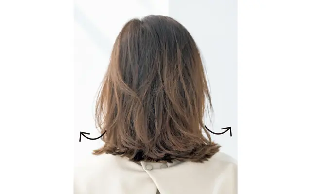 大人ボブのリフトアップポイント