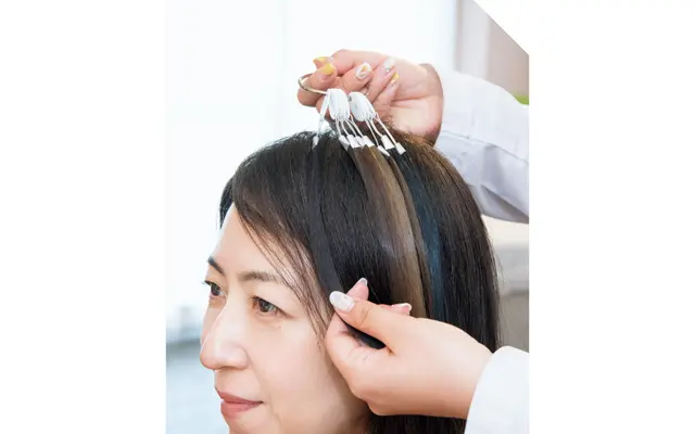 色合わせなど ていねいにカウンセリング