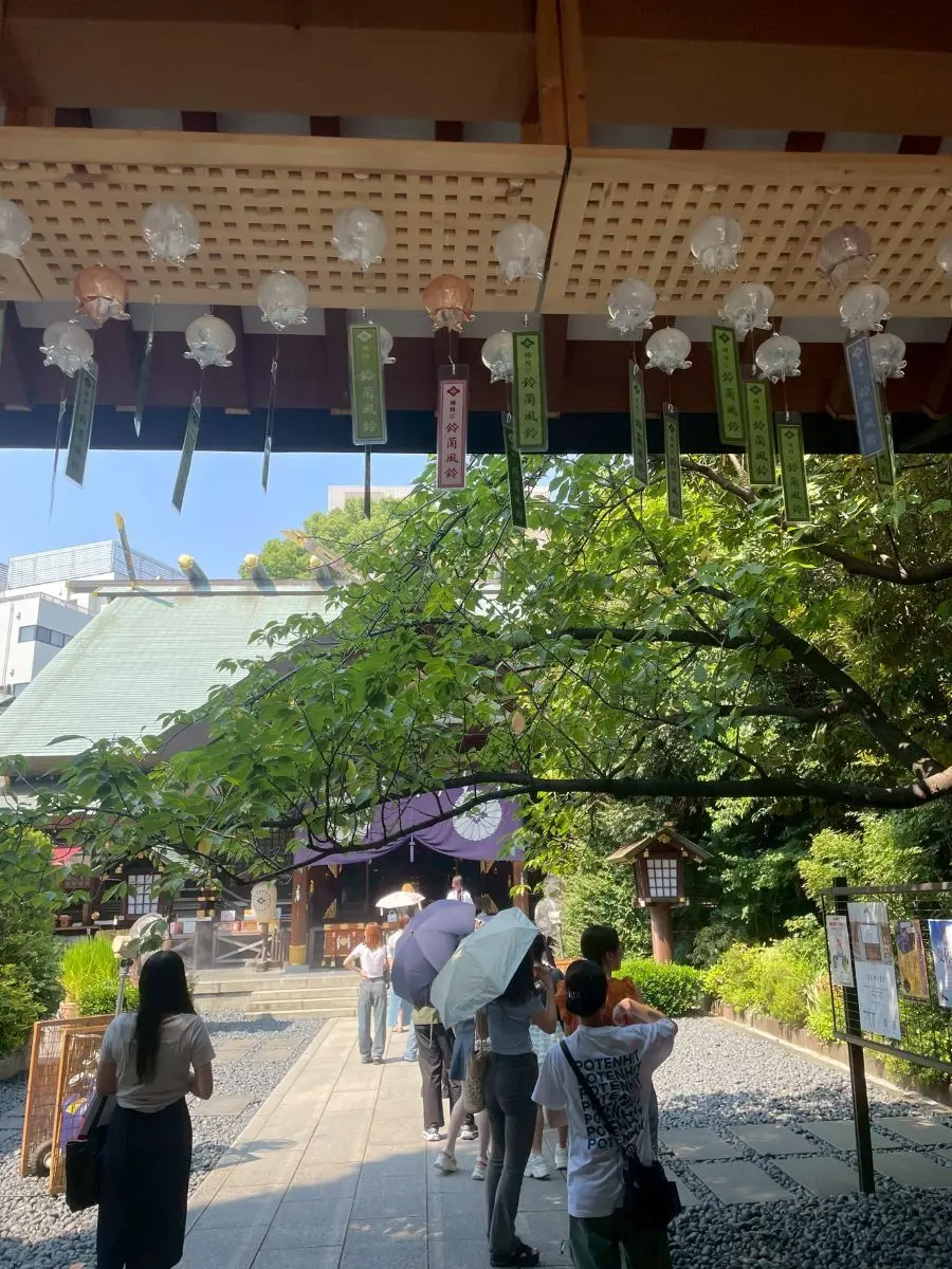 東京大神宮のスズランの風鈴