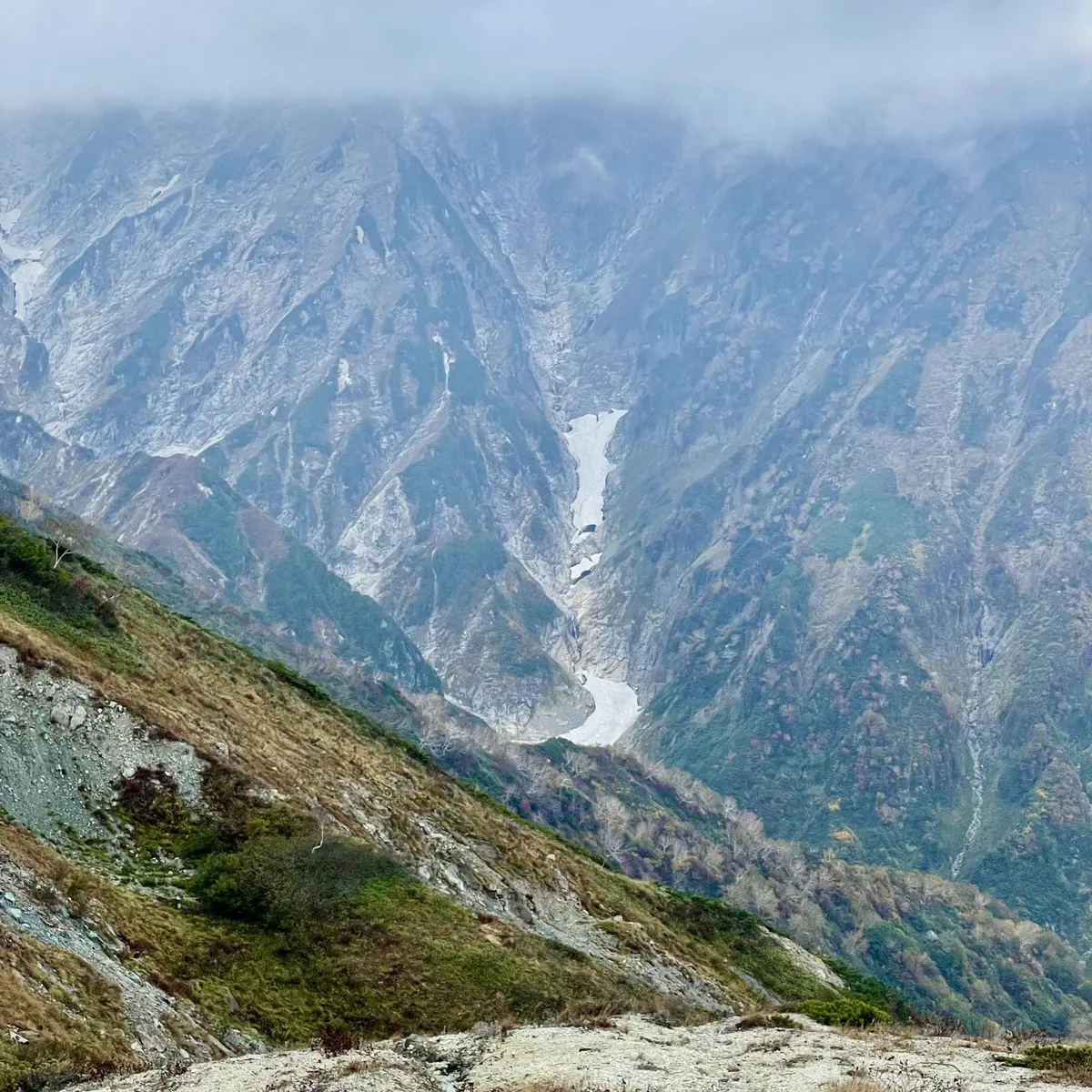 長野県白馬の八方尾根トレッキング道からの景色