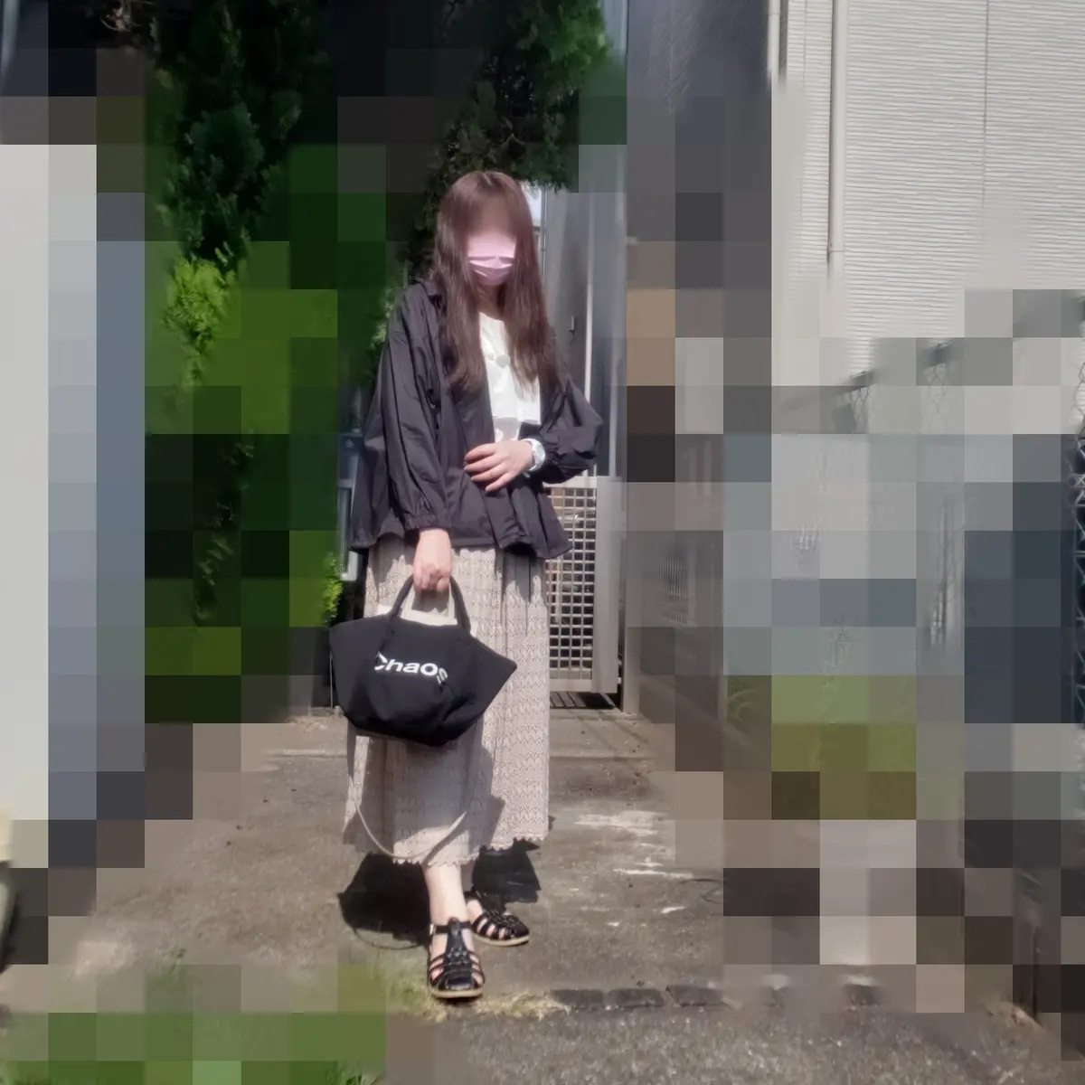 ポケッタブルUVカットオーバーサイズパーカ