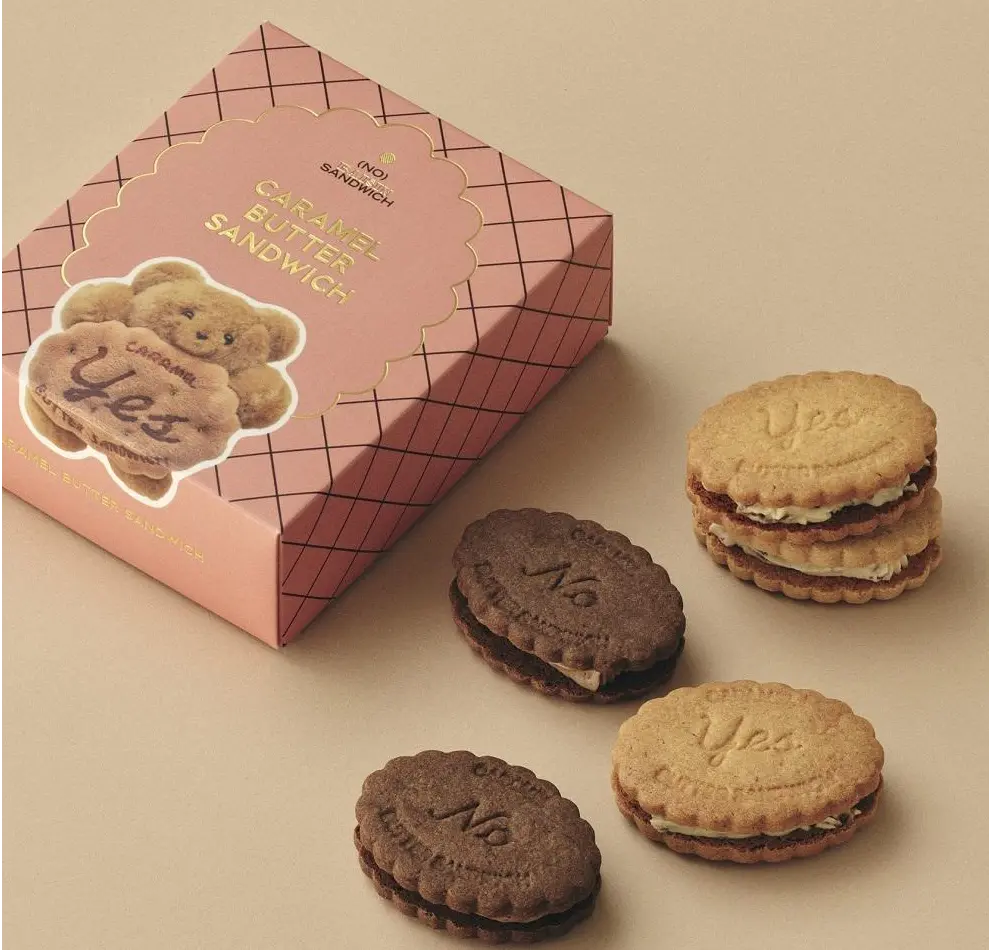 東京駅おすすめ土産”2000円以内：(NO) RAISIN SANDWICH (ノーレーズンサンドイッチ)の「キャラメルバターサンドイッチ 4個入」