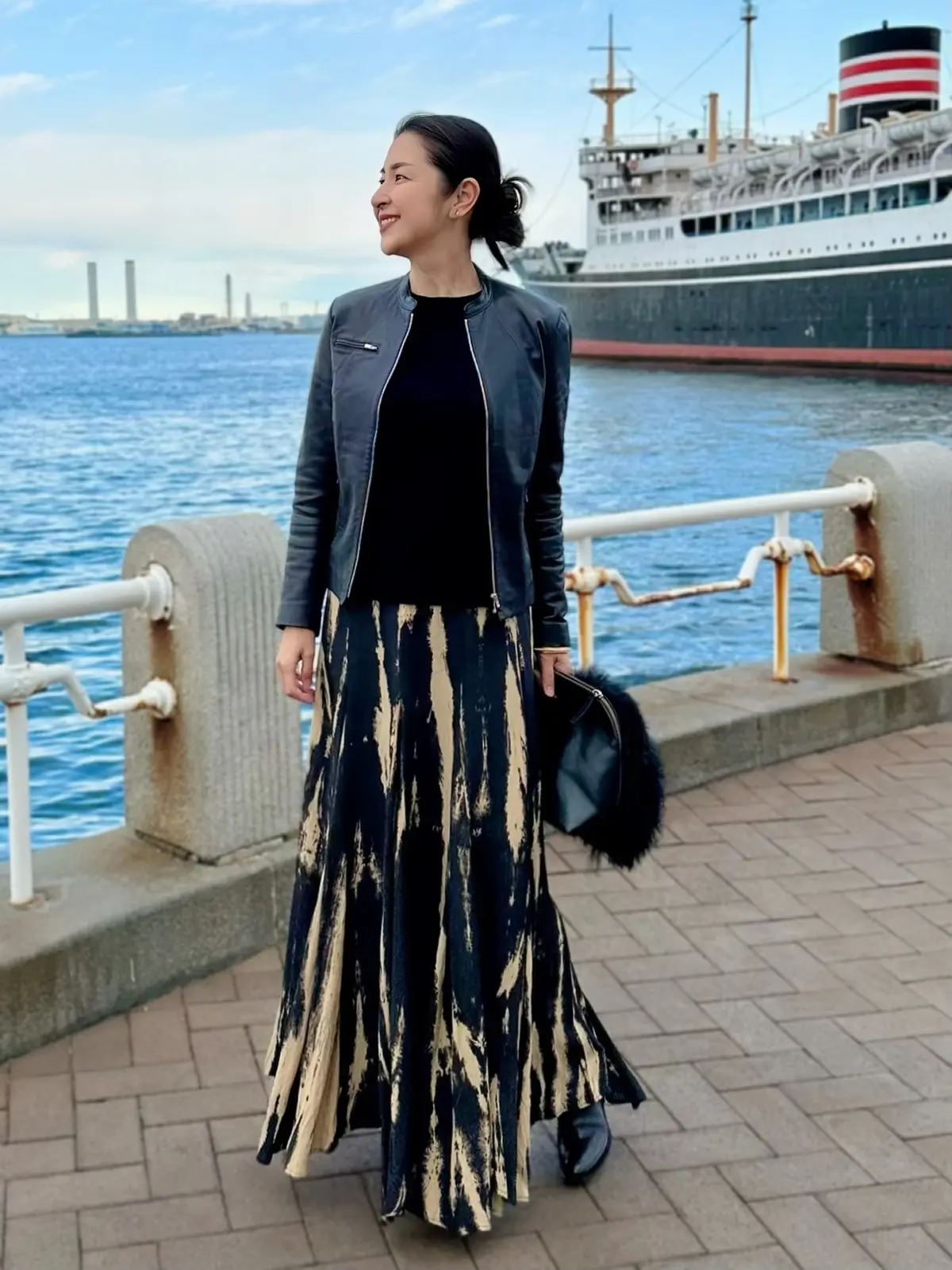 お気に入り柄スカートで横浜夫婦デート♪の画像_4