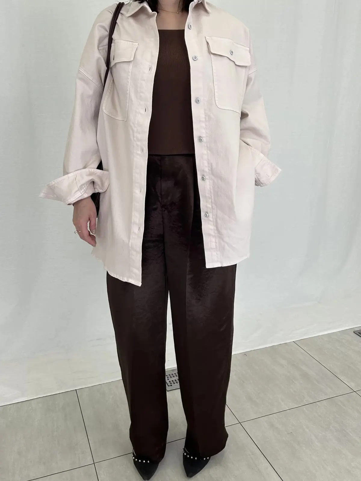 Tシャツにも合う！50代大人の羽織り「Hの画像_6