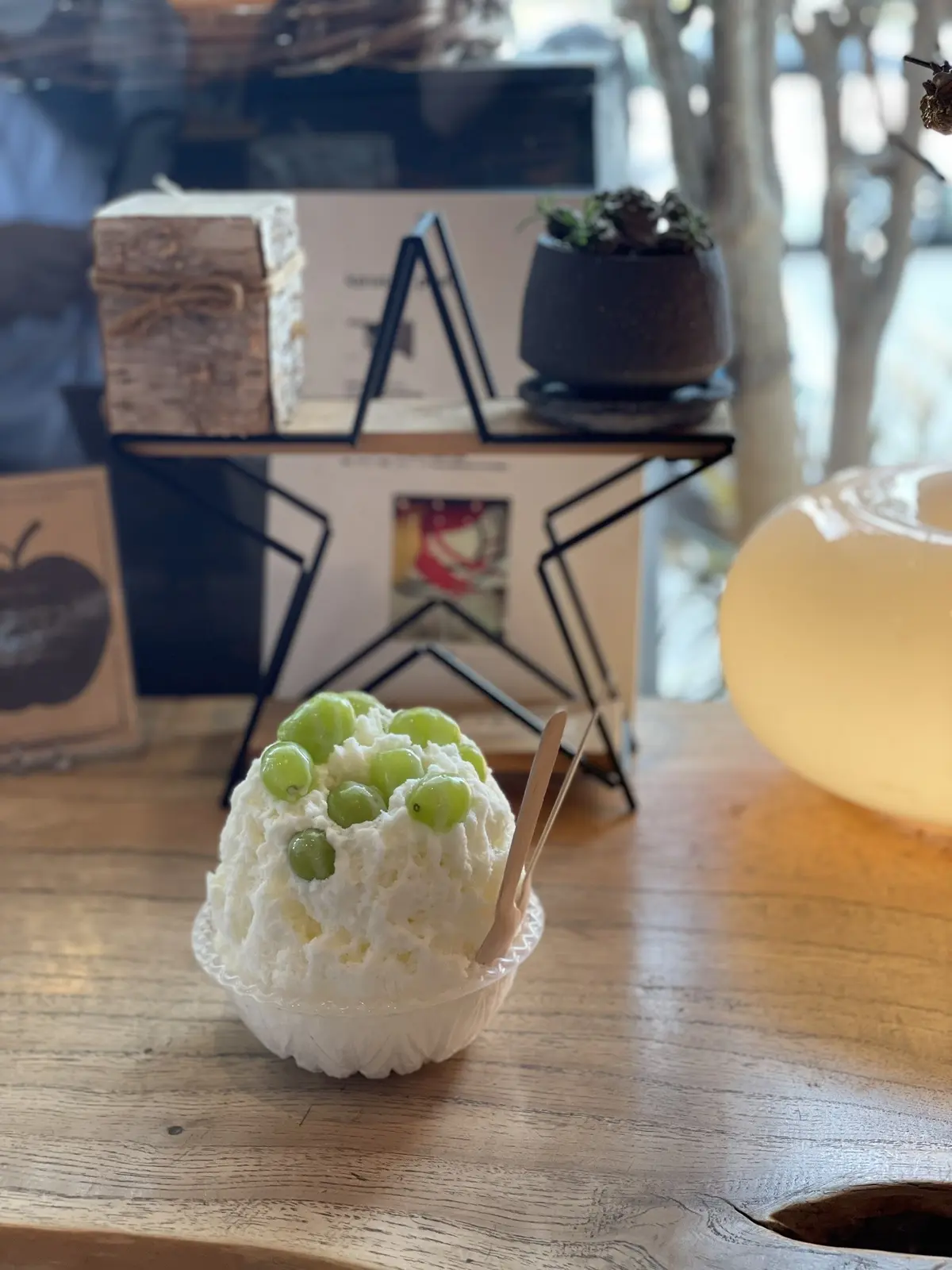 マスカットののったかき氷