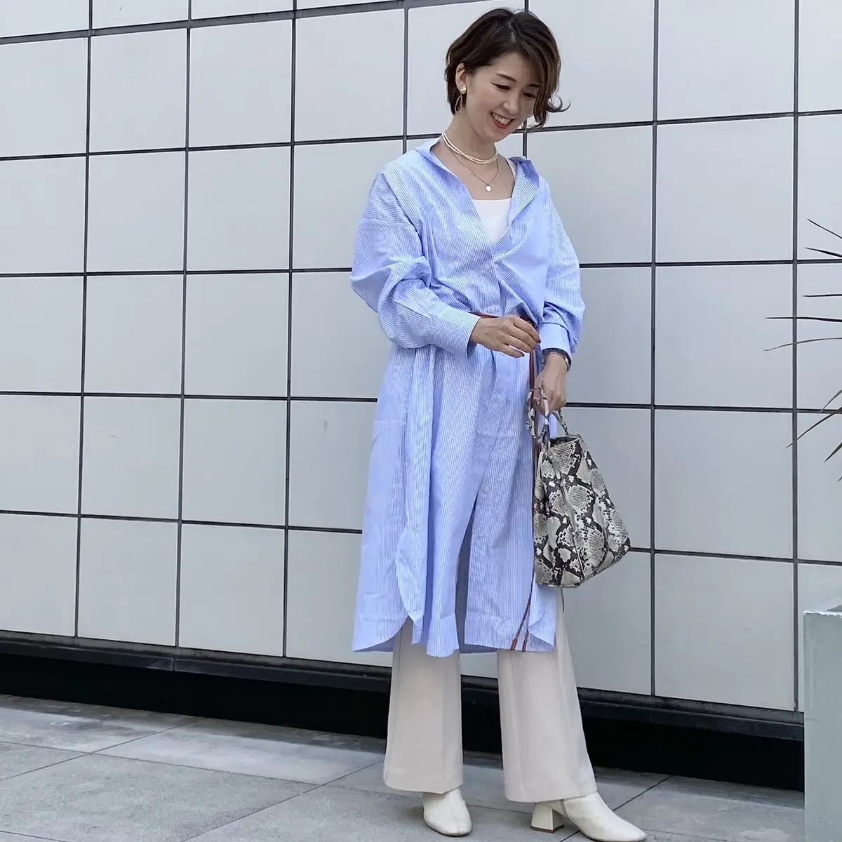 初チャレンジのシャツワンピで銀座ランチへの画像_5