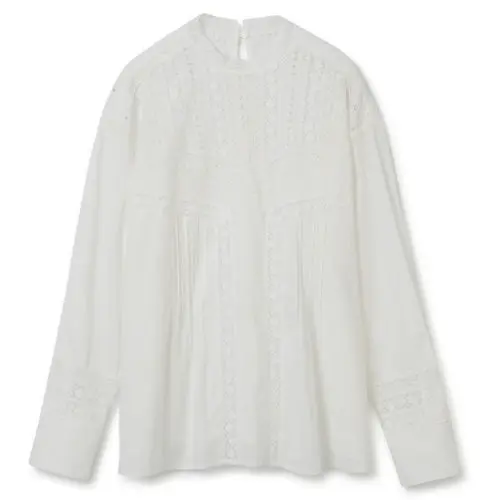 N.O.R.C トーションレースブラウス ￥18,500