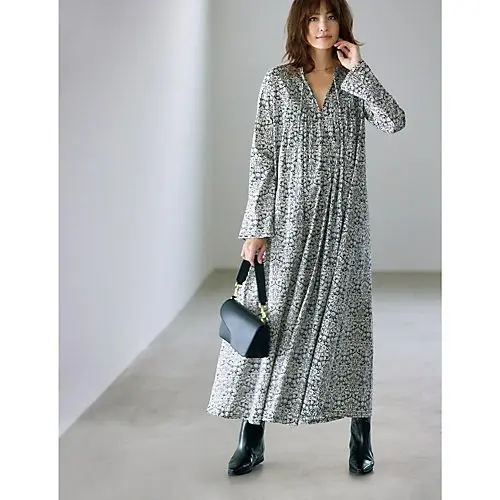 徳原文子×Curensology　リバティプリントワンピース