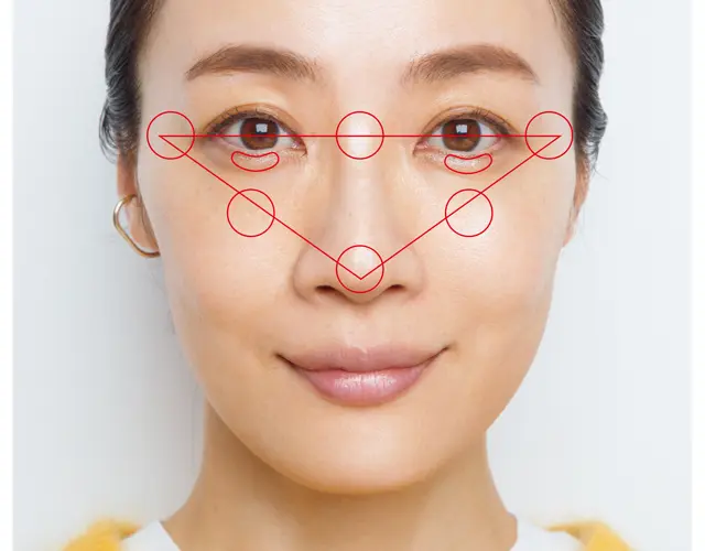 ハイライトを点置き。高さを出し、間延びを縮める