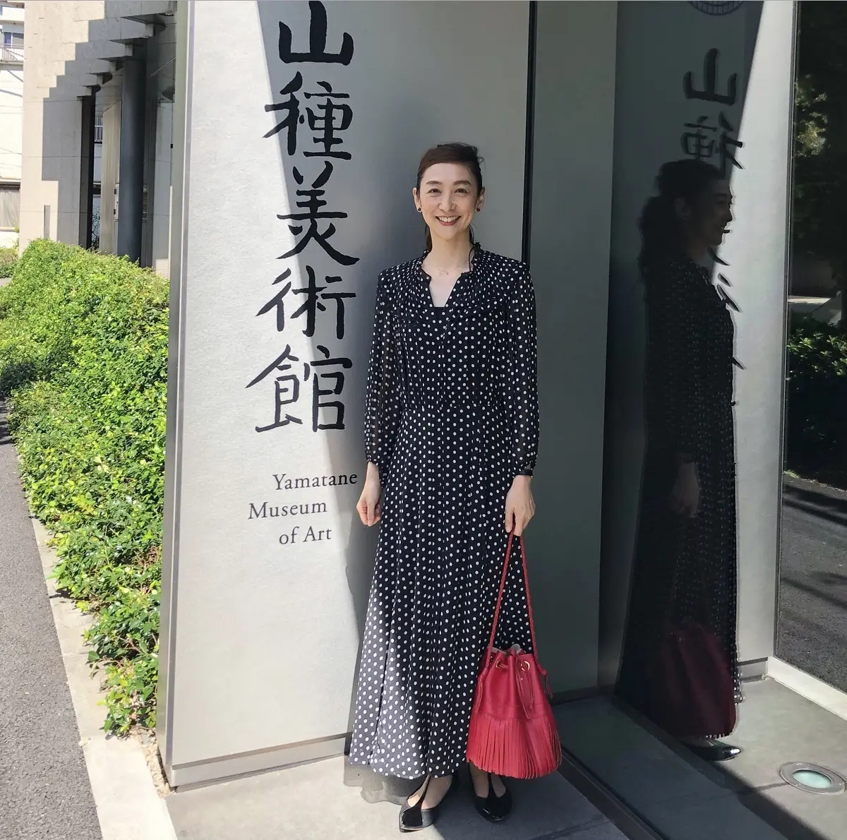 ZARAドットワンピで、山種美術館への画像_4