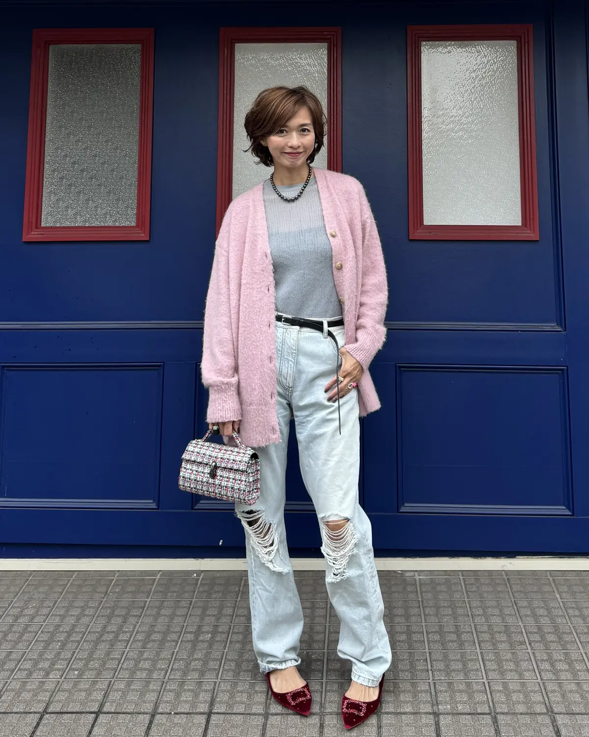 《“E by eclat”モヘア混ロングの画像_3