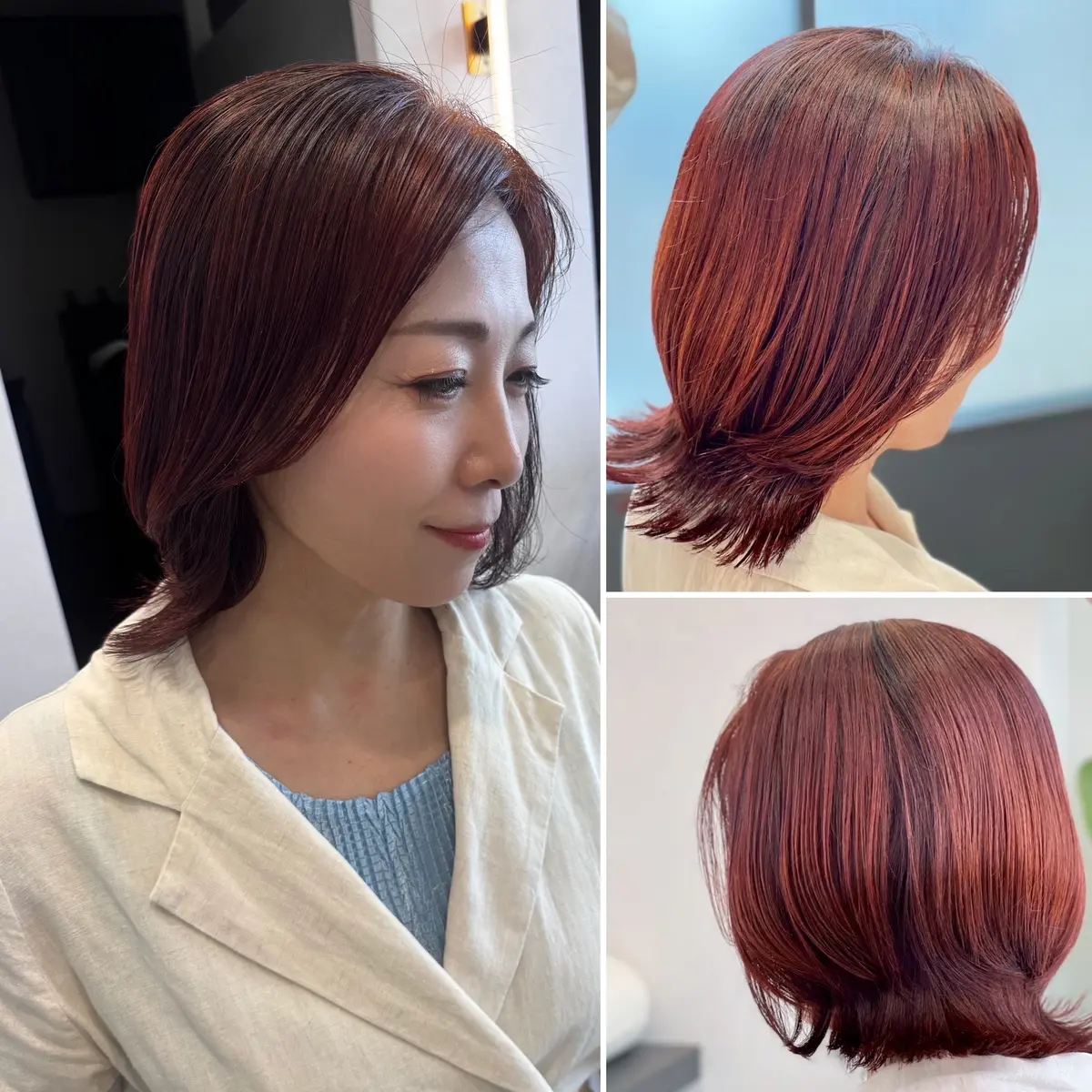 大人ボブ  ローレイヤーのミディアムヘアの画像_14