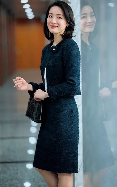 ルネのオリジナルツイード スーツコーデの樹神