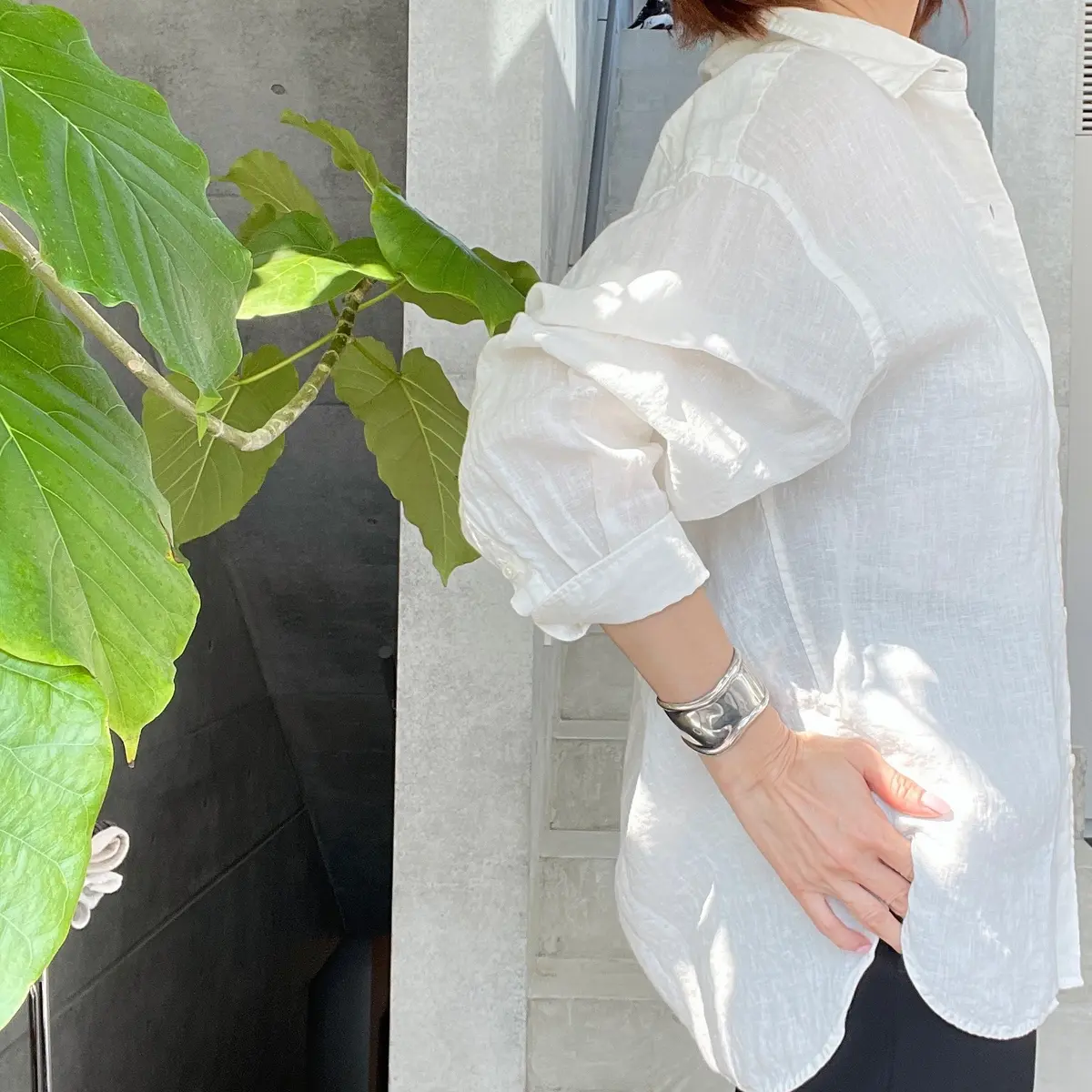 定番の白シャツ 3着♡比べてみましたの画像_6