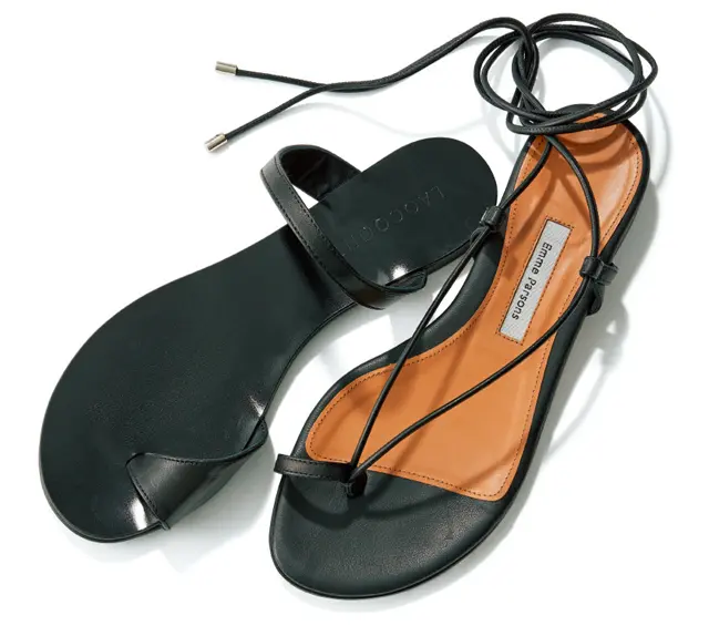 ブラックヌーディサンダル